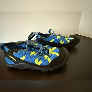 Merrell Kids Blue and Lime Water size 11 mint